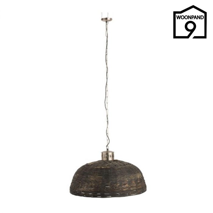Hanglamp rond rotan bruin XL | Woonpand 9