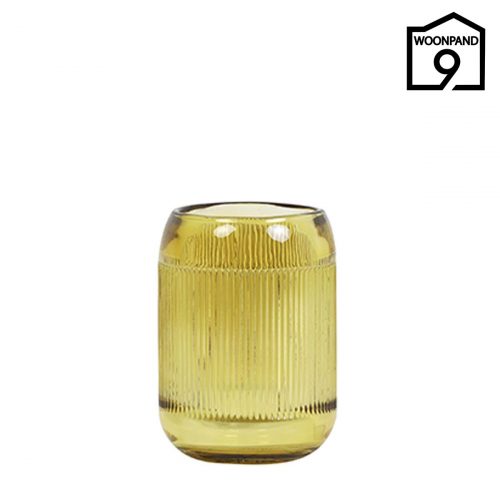 theelicht glas geel M | Woonpand 9