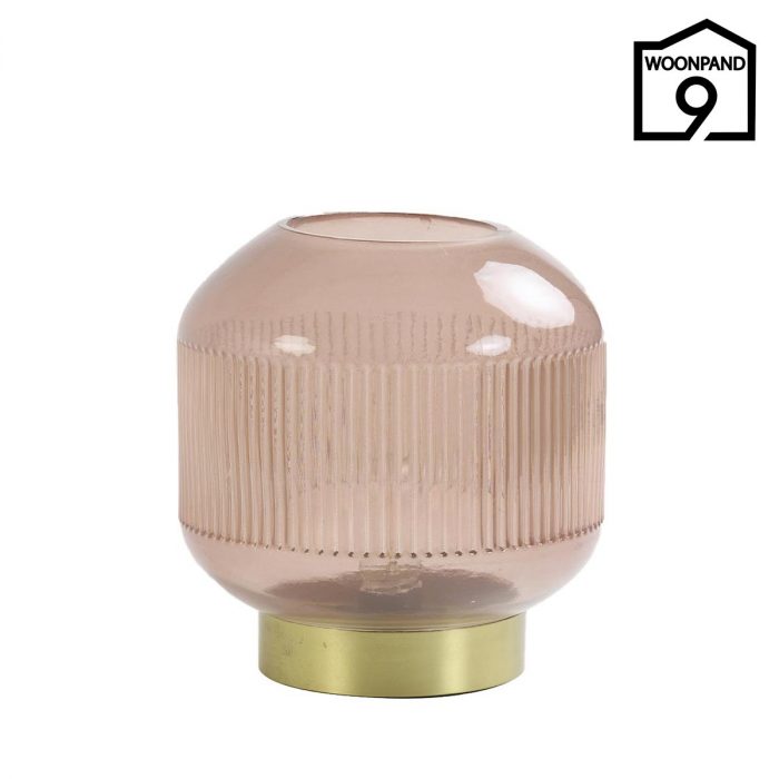 Tafellamp Tingo glas oud roze by Light & Living | Woonpand 9