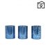 Theelicht Penza glas blauw set van 3 by Light & Living | Woonpand 9