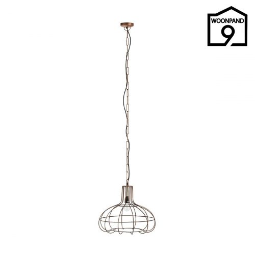 Hanglamp tralie metaal koper by J-Line | Woonpand 9