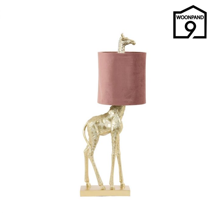 Tafellamp Giraffe goud roze 28x68 by Light & Living | Woonpand 9