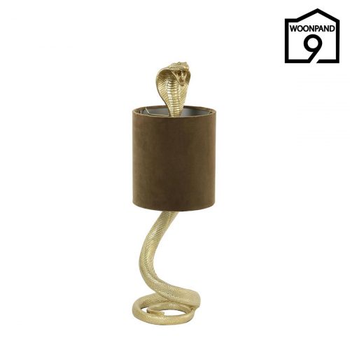 Tafellamp Snake goud karamel 20x58 by Light & Living | Woonpand 9