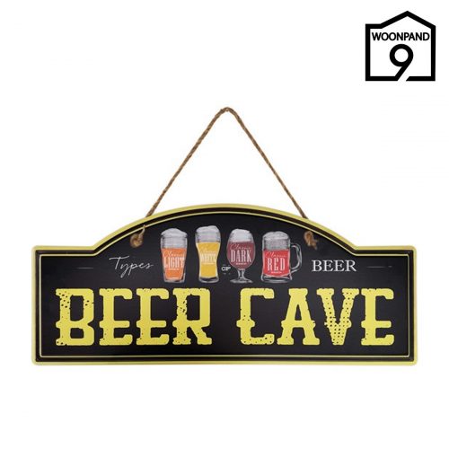 Tekstbordje Beer Cave 70x30cm | Woonpand 9