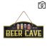 Tekstbordje Beer Cave 70x30cm | Woonpand 9