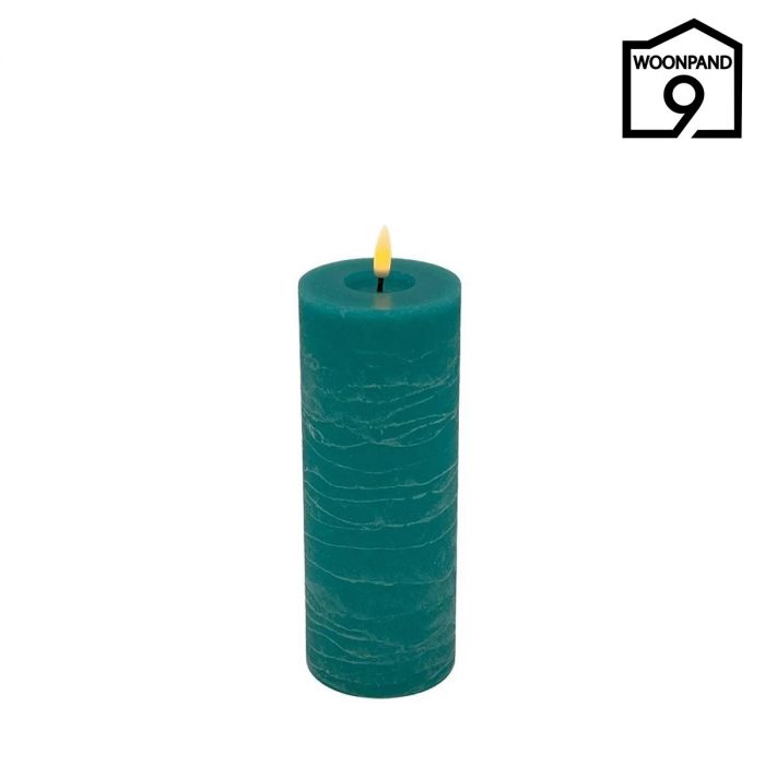 Ledkaars groen blauw 7,5 x 20cm | Woonpand 9