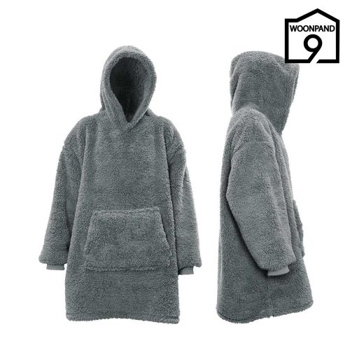 Oversized Hoodie Teddy dark Grey by Unique Living | Woonpand 9