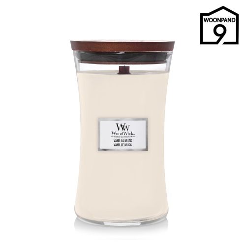 Woodwick Large Candle Vanilla Musk | Woonpand 9
