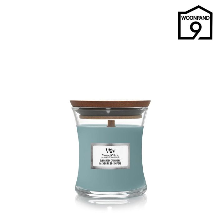 Evergreen Cashmere Mini Candle by Woodwick | Woonpand 9