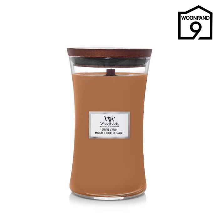 Sandal Myrrh Large Candle by Woodwick | Woonpand 9