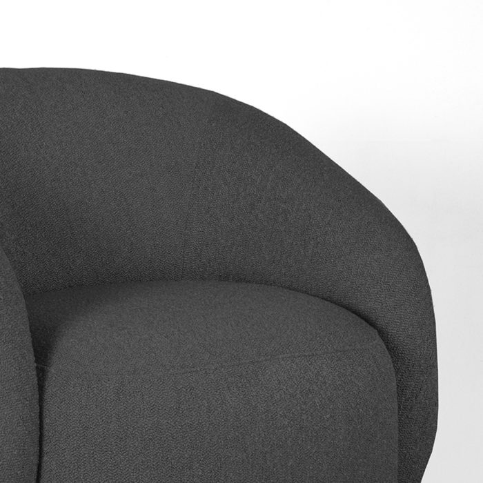 LABEL51 Fauteuils Alby - Antraciet - Boucle - Afbeelding 4