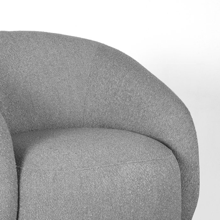 LABEL51 Fauteuils Alby - Grijs - Boucle - Afbeelding 4