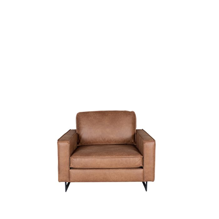 LABEL51 Bank Arezzo - Cognac - Microfiber - 1-Zits
