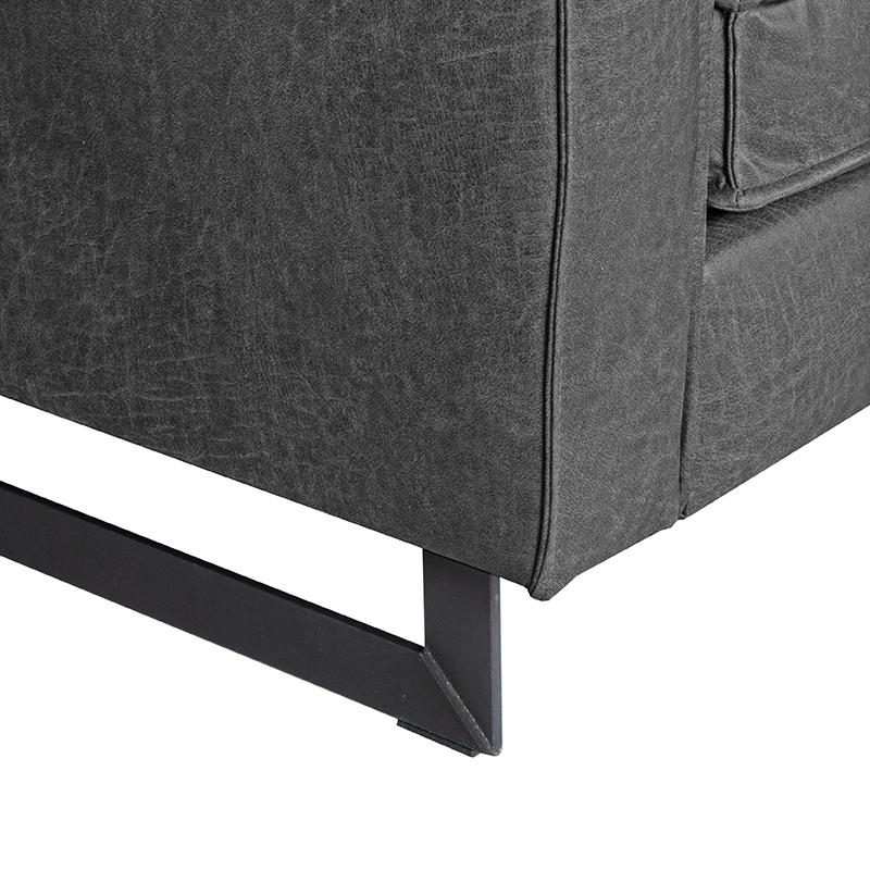 LABEL51 Bank Arezzo - Antraciet - Leder - 3-Zits - Afbeelding 2