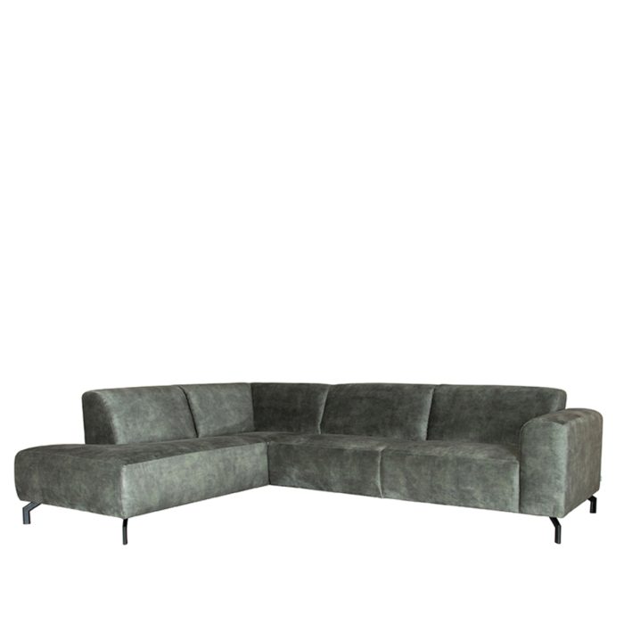 LABEL51 Bank Fano - Hunter - Velours - Ottomane + 2,5-Zits