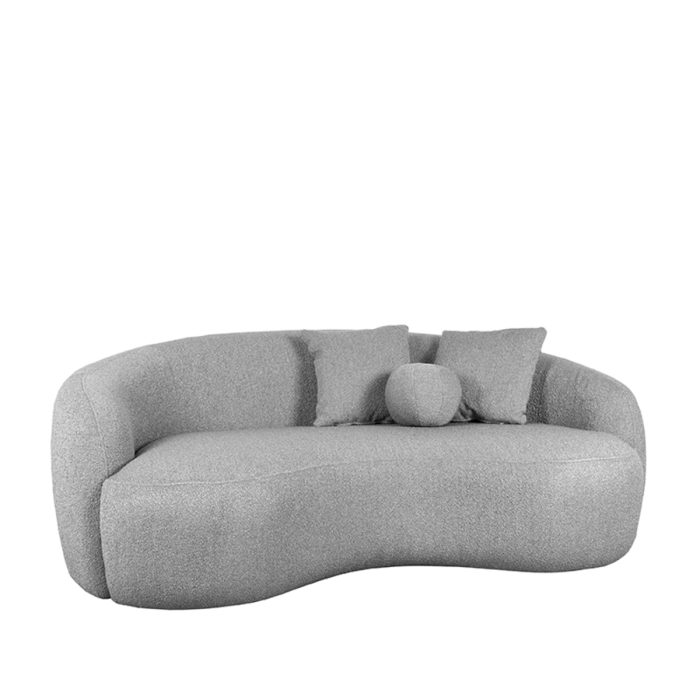 LABEL51 Banken Nesso - Grijs - Boucle - 2-Zits - Afbeelding 2