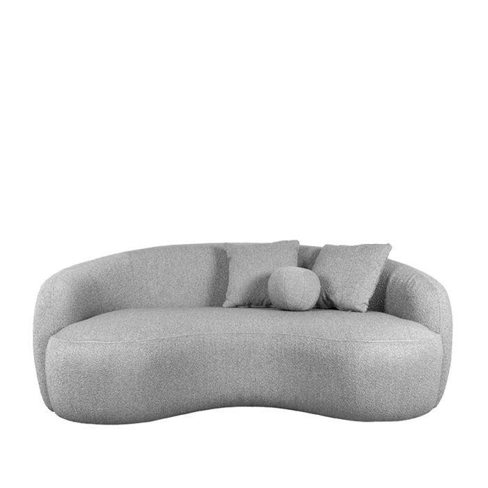 LABEL51 Banken Nesso - Grijs - Boucle - 2-Zits