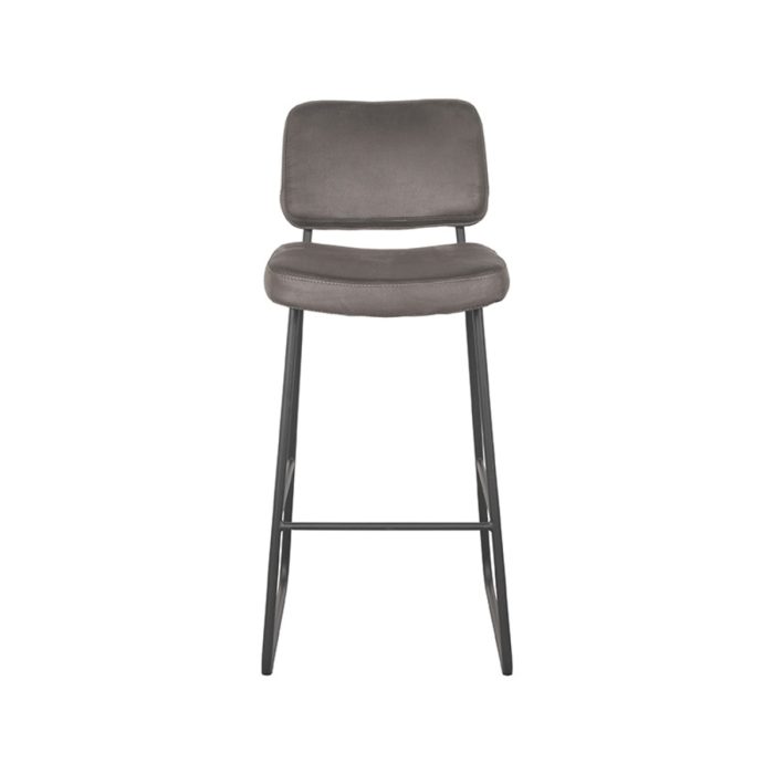 LABEL51 Barkrukken Noah - Antraciet - Microfiber - Zithoogte 78 - Afbeelding 2