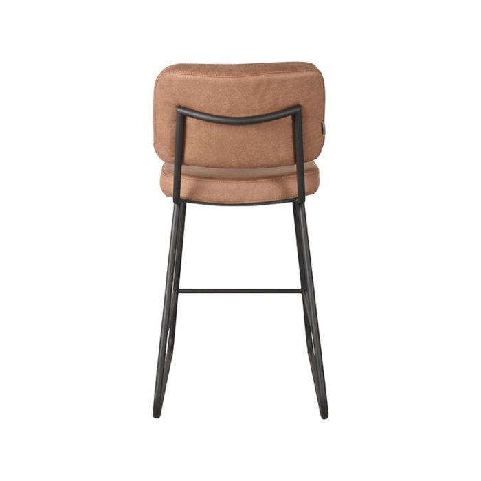 LABEL51 Barkrukken Noah - Cognac - Microfiber - Zithoogte 65 - Afbeelding 4