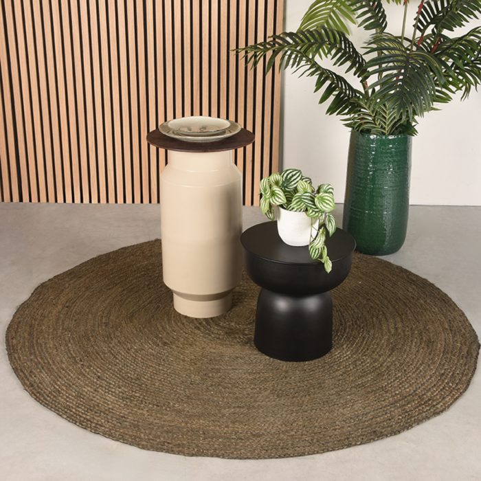 LABEL51 Bijzettafels Pax - Zwart - Metaal - 35 cm - Afbeelding 2