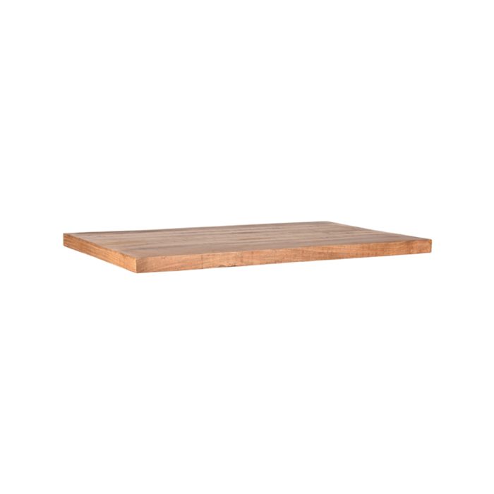 LABEL51 Eetkamertafels Tafelblad Straight Edge - Rough - Mangohout - 120 cm Straight
