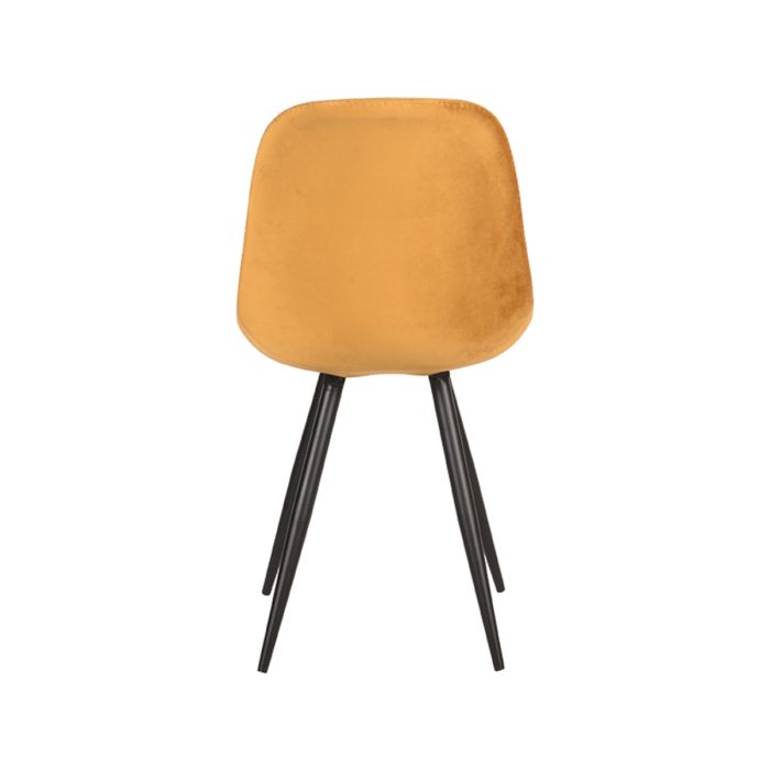 LABEL51 Eetkamerstoelen Capri - Oker - Fluweel - Afbeelding 3