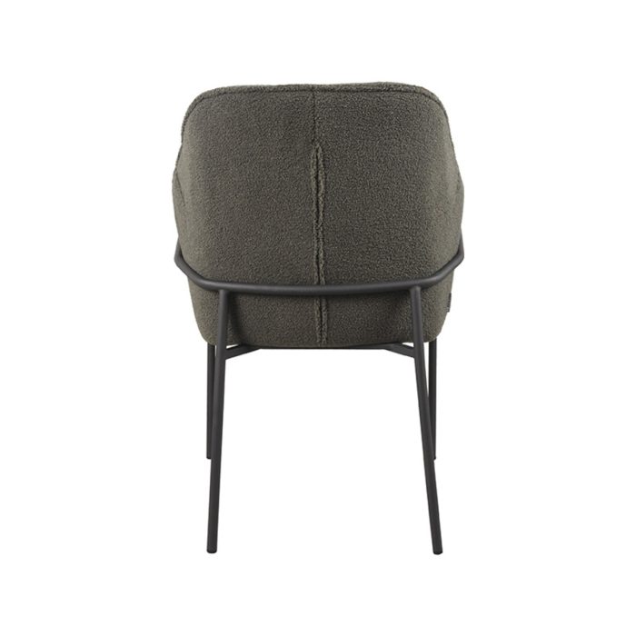 LABEL51 Eetkamerstoelen Dexter - Groen - Teddy - Afbeelding 3