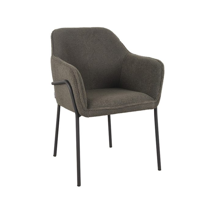 LABEL51 Eetkamerstoelen Dexter - Groen - Teddy