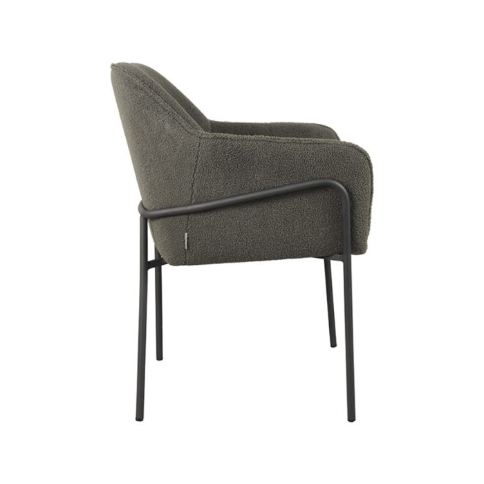 LABEL51 Eetkamerstoelen Dexter - Groen - Teddy - Afbeelding 2