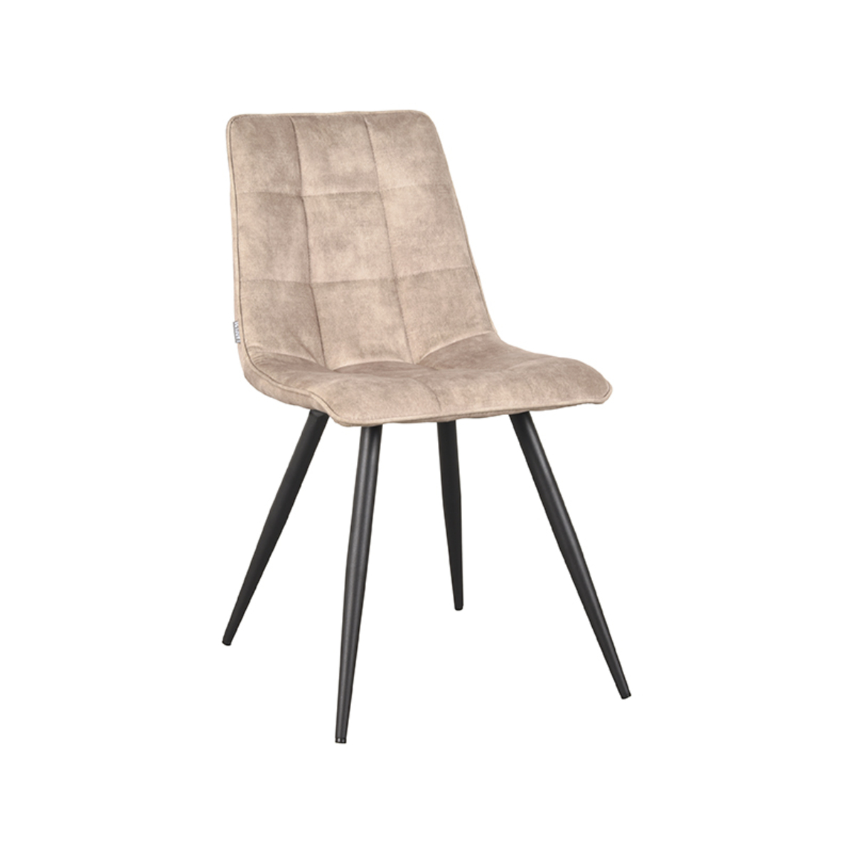 LABEL51 Eetkamerstoelen Jelt - Zand - Velours