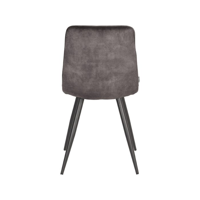 LABEL51 Eetkamerstoelen Jelt - Antraciet - Velours - Afbeelding 3