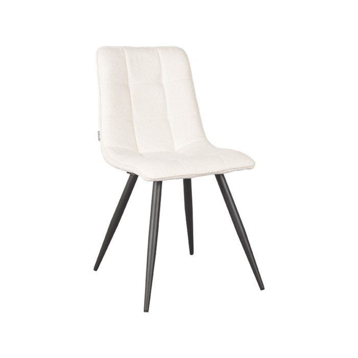 LABEL51 Eetkamerstoelen Jelt - Ivory - Boucle