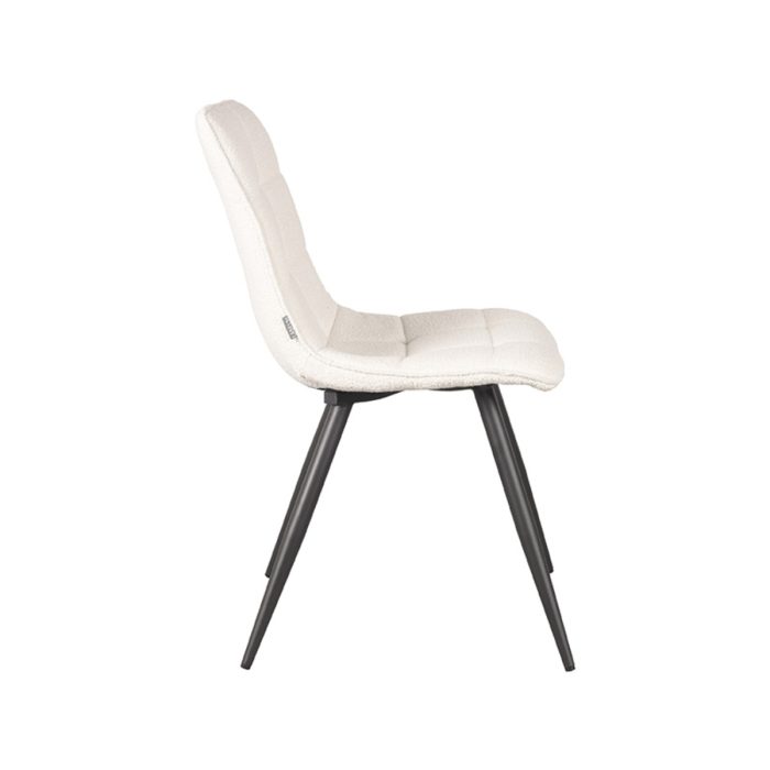 LABEL51 Eetkamerstoelen Jelt - Ivory - Boucle - Afbeelding 2