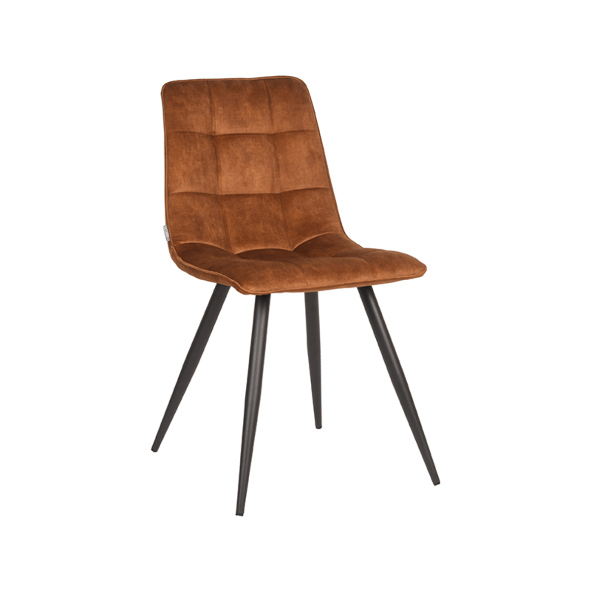 LABEL51 Eetkamerstoelen Jelt - Oker - Velours