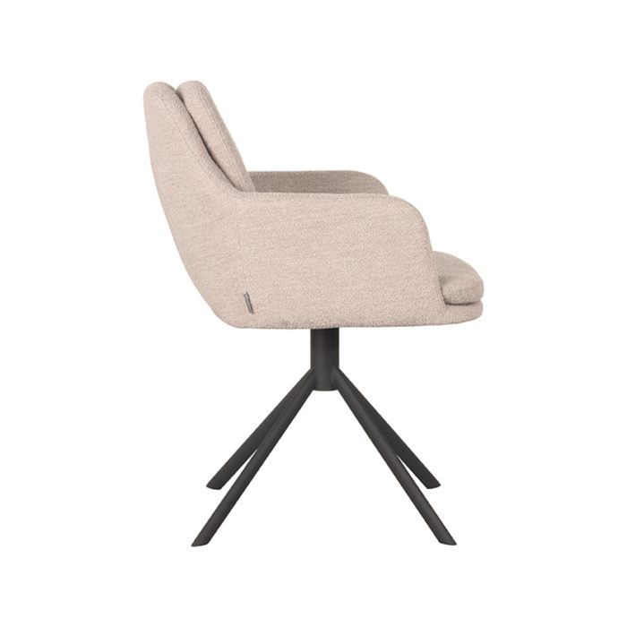 LABEL51 Eetkamerstoelen Joy - Naturel - Boucle - Afbeelding 3