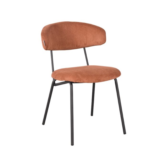 LABEL51 Eetkamerstoelen Zack - Rust - Ribcord