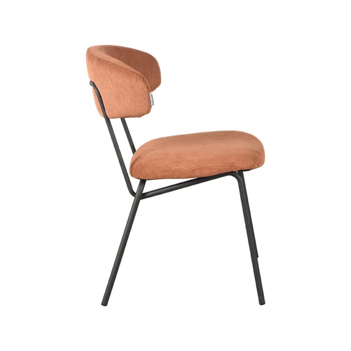 LABEL51 Eetkamerstoelen Zack - Rust - Ribcord - Afbeelding 2