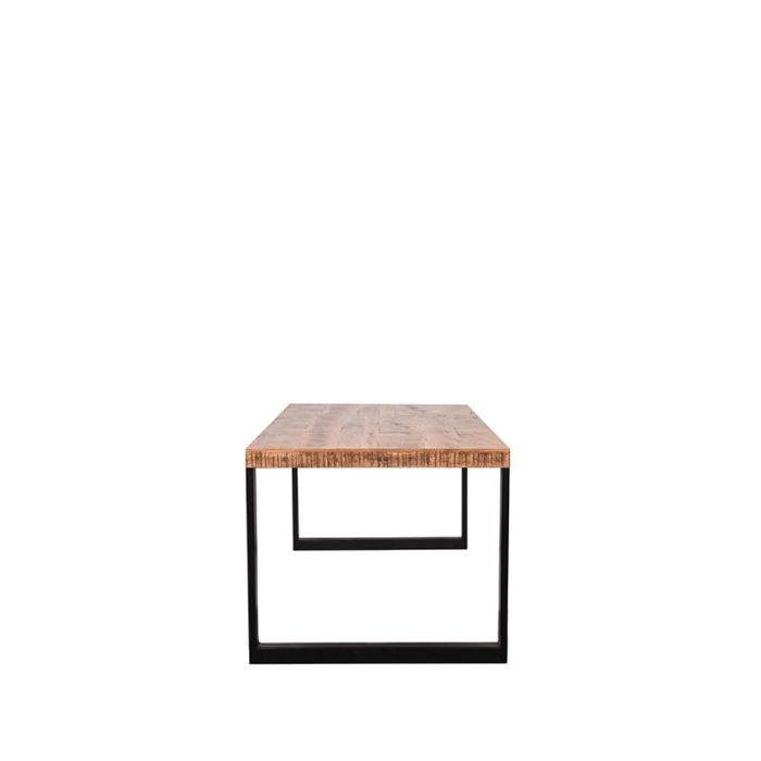 LABEL51 Eetkamertafel Glasgow - Rough - Mangohout - 200x90 cm - Afbeelding 3