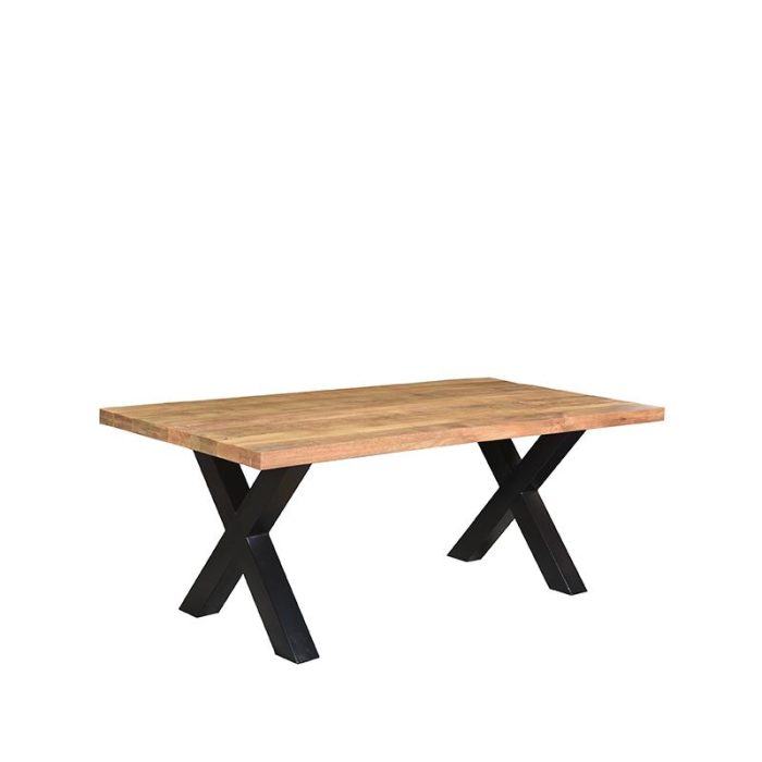 LABEL51 Eetkamertafels Zino - Rough - Mangohout - 220x100 cm