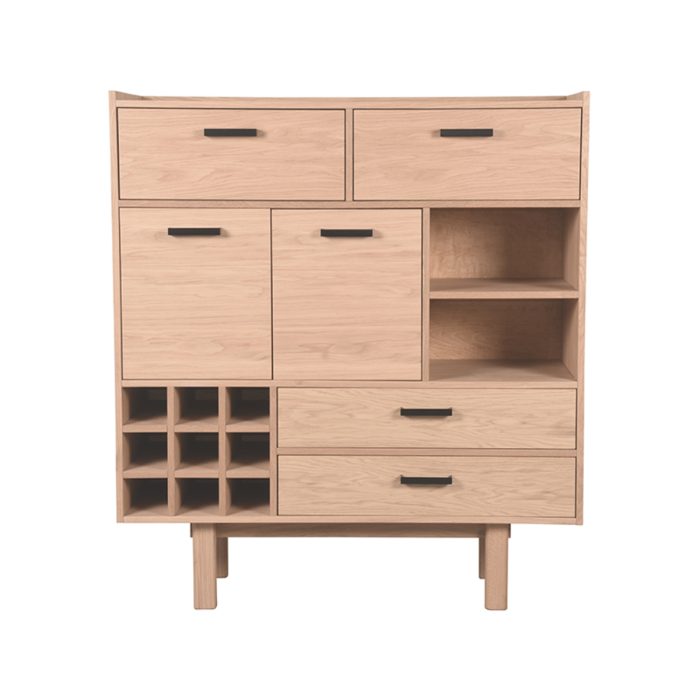 LABEL51 Bergkast Cali - Naturel - Eiken - Hoge Kast - Afbeelding 2