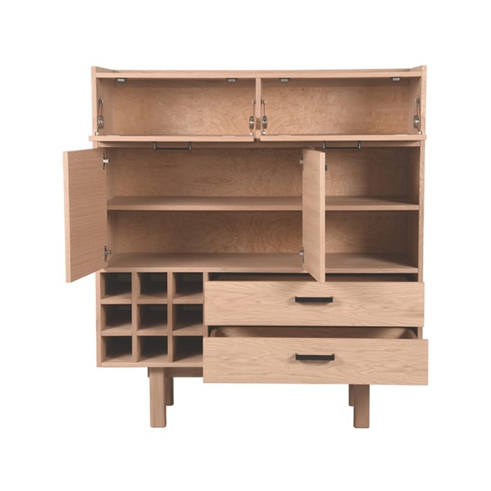 LABEL51 Bergkast Cali - Naturel - Eiken - Hoge Kast - Afbeelding 3
