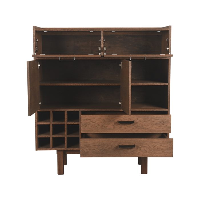 LABEL51 Bergkast Cali - Smoke - Eiken - Hoge Kast - Afbeelding 3