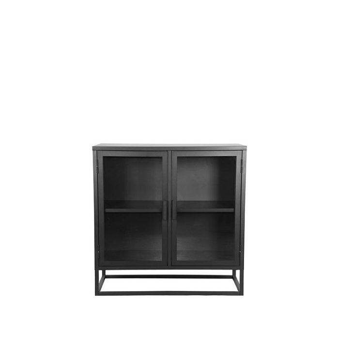 LABEL51 Vitrinekast Level - Zwart - Metaal - 85x40x85 cm - Afbeelding 2