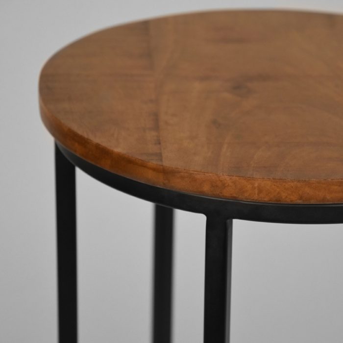 LABEL51 Bijzettafels Motion - Rough - Mangohout - Afbeelding 2