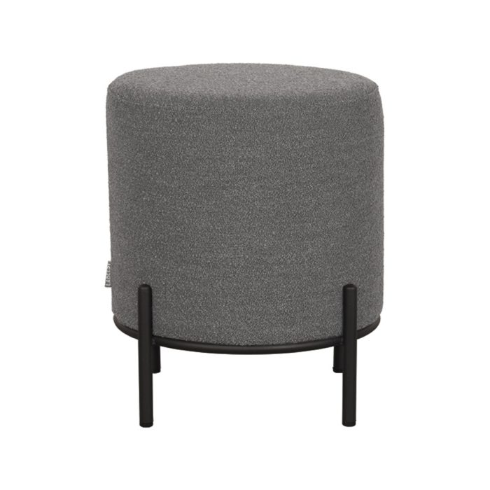 LABEL51 Poef Troy - Grijs - Boucle - M
