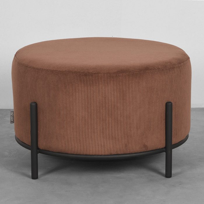 LABEL51 Poef Troy - Rust - Ribcord - XL - Afbeelding 4