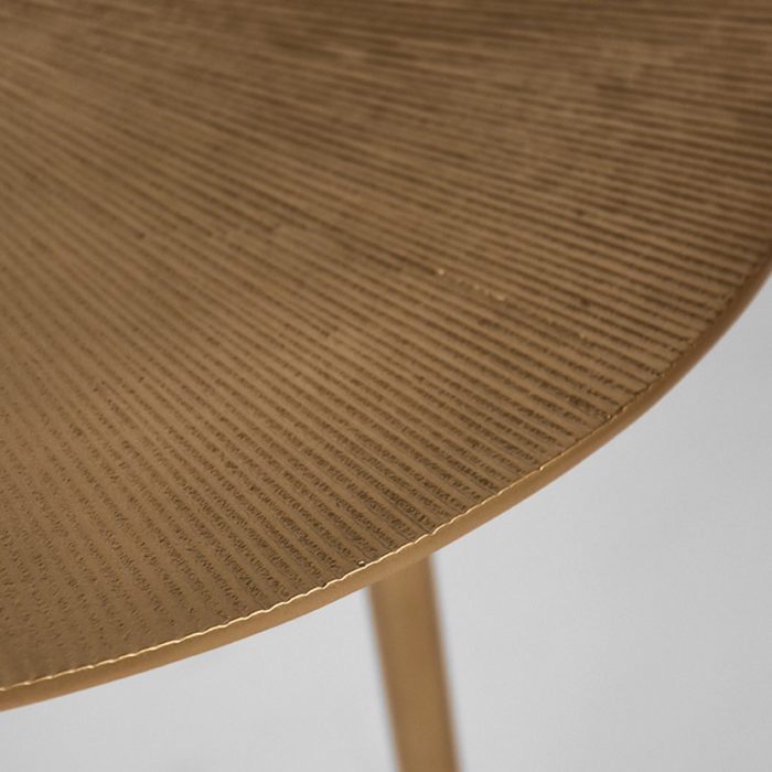 LABEL51 Salontafels Nobby - Antiek goud - Metaal - 50 cm - Afbeelding 2