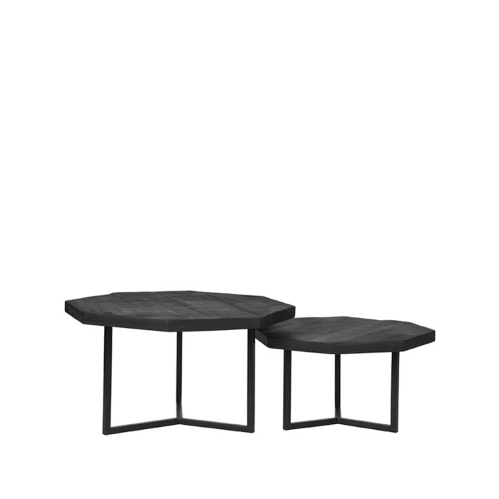 LABEL51 Salontafel Set Figure - Zwart - Mangohout