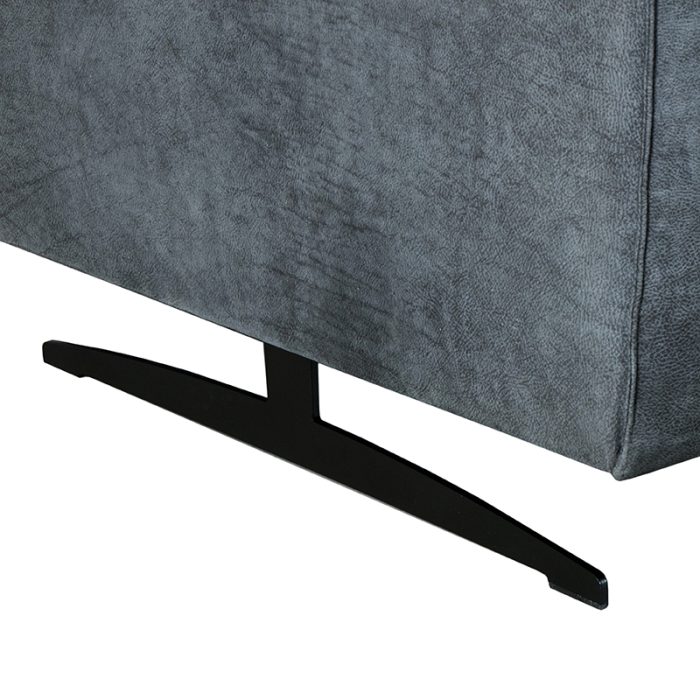 LABEL51 Banken Modena - Grijs - Microfiber - Ottomane + 2,5-Zits - Afbeelding 2
