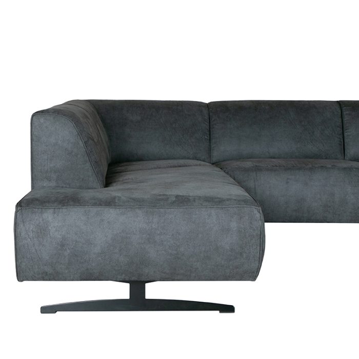 LABEL51 Banken Modena - Grijs - Microfiber - Ottomane + 2,5-Zits - Afbeelding 4